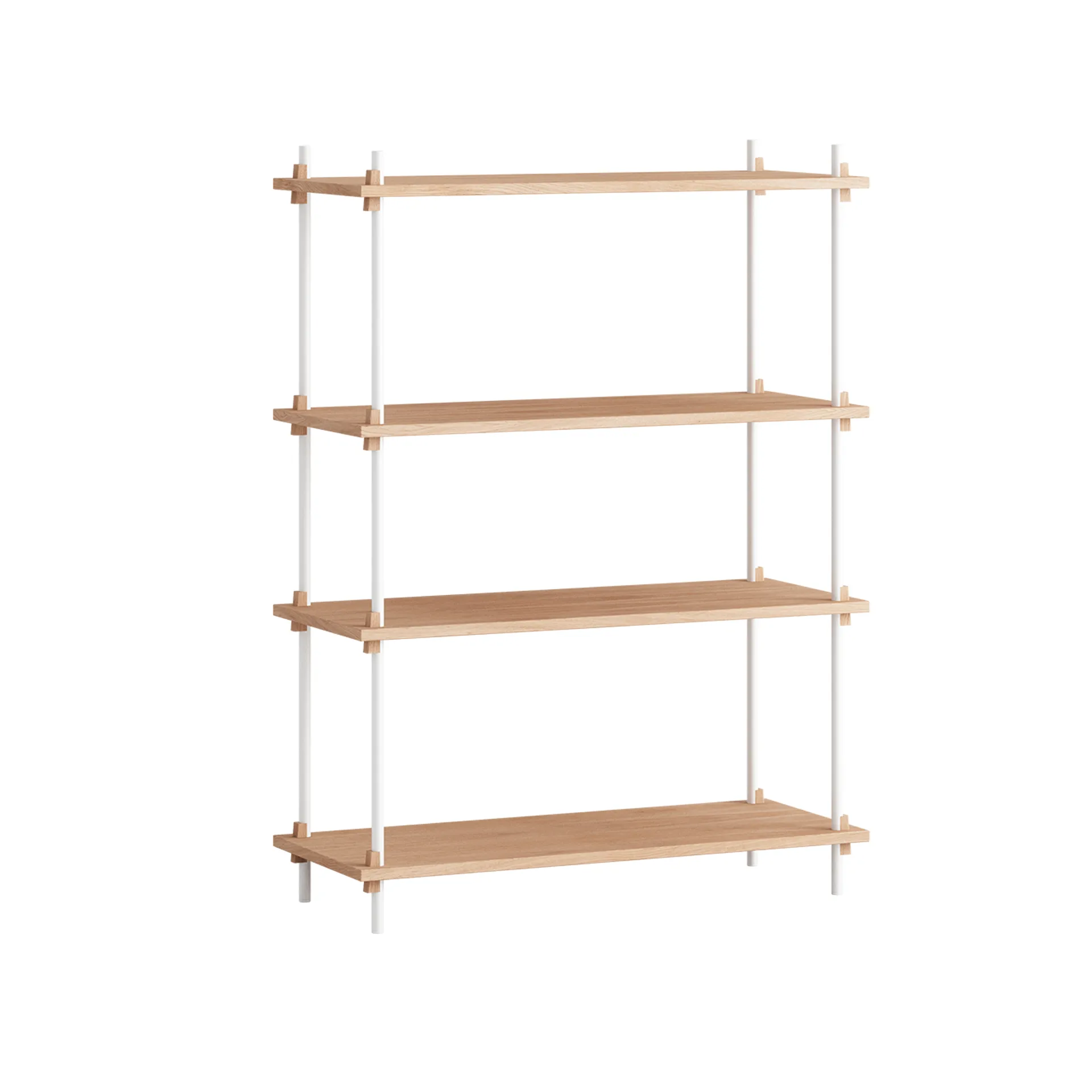 Shelving System classic plankenkast, Eiken-wit, 86x115x35 cm, S.115.1.A MOEBE