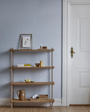 Shelving System classic plankenkast - Gerookt eiken-zwart, 86x65x35 cm, S.65.1.A - MOEBE