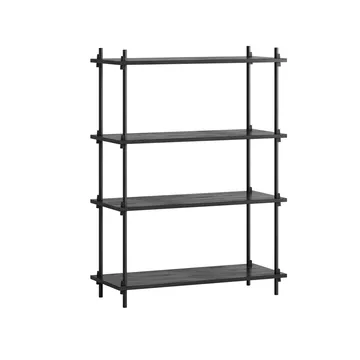 Shelving System classic plankenkast - Zwart, 86x115x35 cm, S.115.1.A - MOEBE