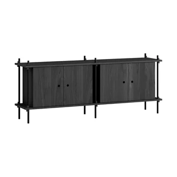 Shelving System sideboard - Zwart, 163x65x35 cm, S.65.2.D - MOEBE