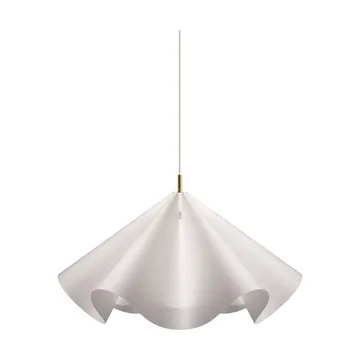 Sinuate hanglamp - White-brass, groot Ø75x40 cm - MOEBE