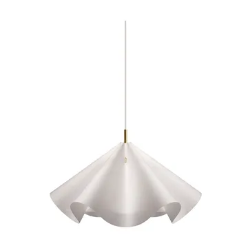 Sinuate hanglamp - White-brass, medium Ø60x30 cm - MOEBE