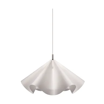 Sinuate hanglamp - White-roestvrij staal, medium Ø60x30 cm - MOEBE