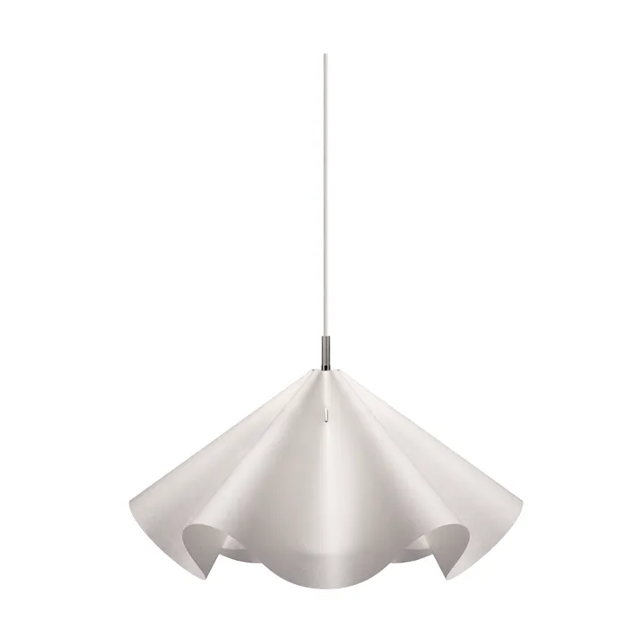 Sinuate hanglamp - White-roestvrij staal, medium Ø60x30 cm - MOEBE