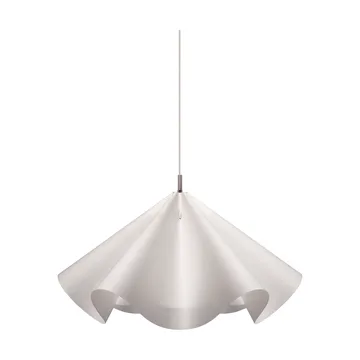 Sinuate hanglamp - White-stainless steel, groot Ø75x40 cm - MOEBE