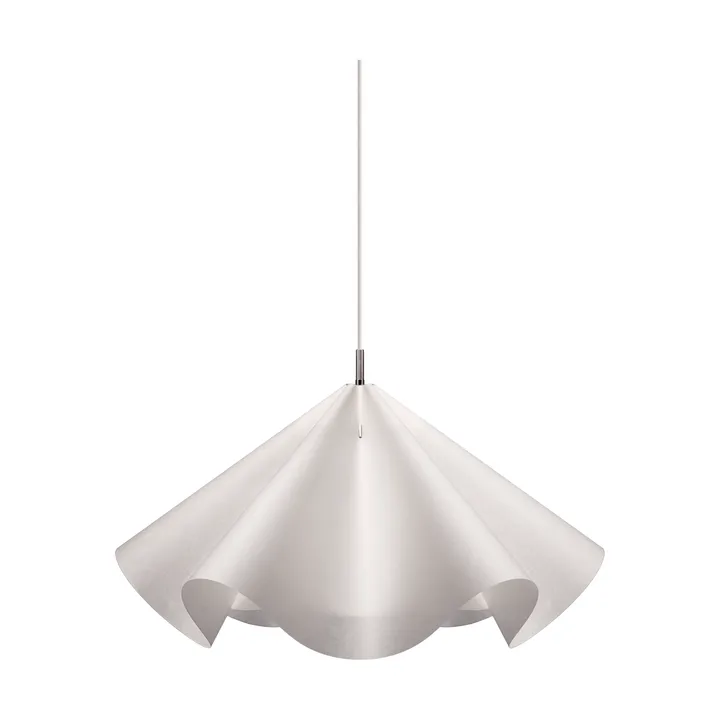 Sinuate hanglamp - White-stainless steel, groot Ø75x40 cm - MOEBE