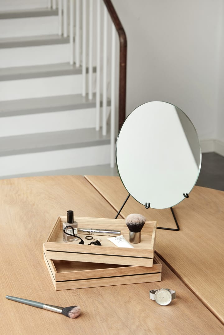 Vloerspiegel Ø20 cm, Black MOEBE