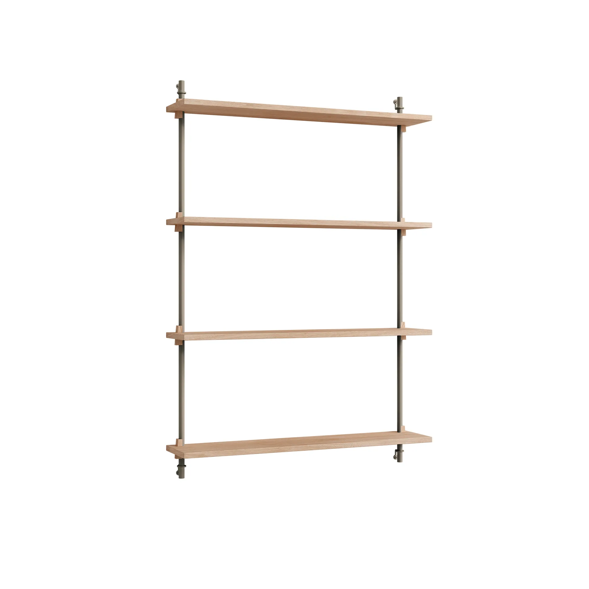Wall Shelving wandplank, Eiken-warmgrijs, 92x115x17,5 cm, WS.115.1 MOEBE