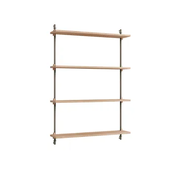 Wall Shelving wandplank - Eiken-warmgrijs, 92x115x17,5 cm, WS.115.1 - MOEBE