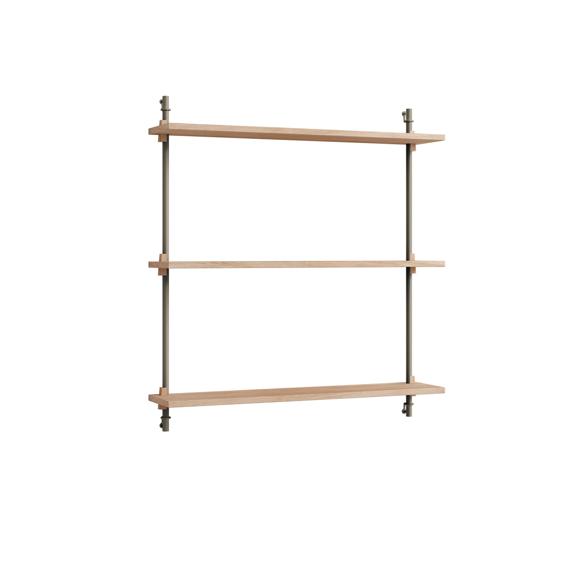 Wall Shelving wandplank, Eiken-warmgrijs, 92x85x17,5 cm, WS.85.1 MOEBE