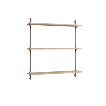 Wall Shelving wandplank - Eiken-warmgrijs, 92x85x17,5 cm, WS.85.1 - MOEBE