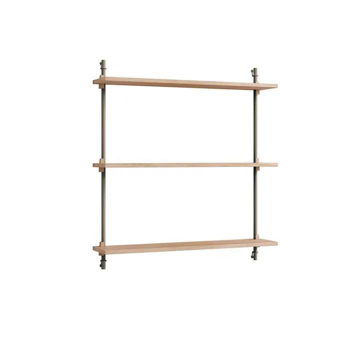 Wall Shelving wandplank - Eiken-warmgrijs, 92x85x17,5 cm, WS.85.1 - MOEBE