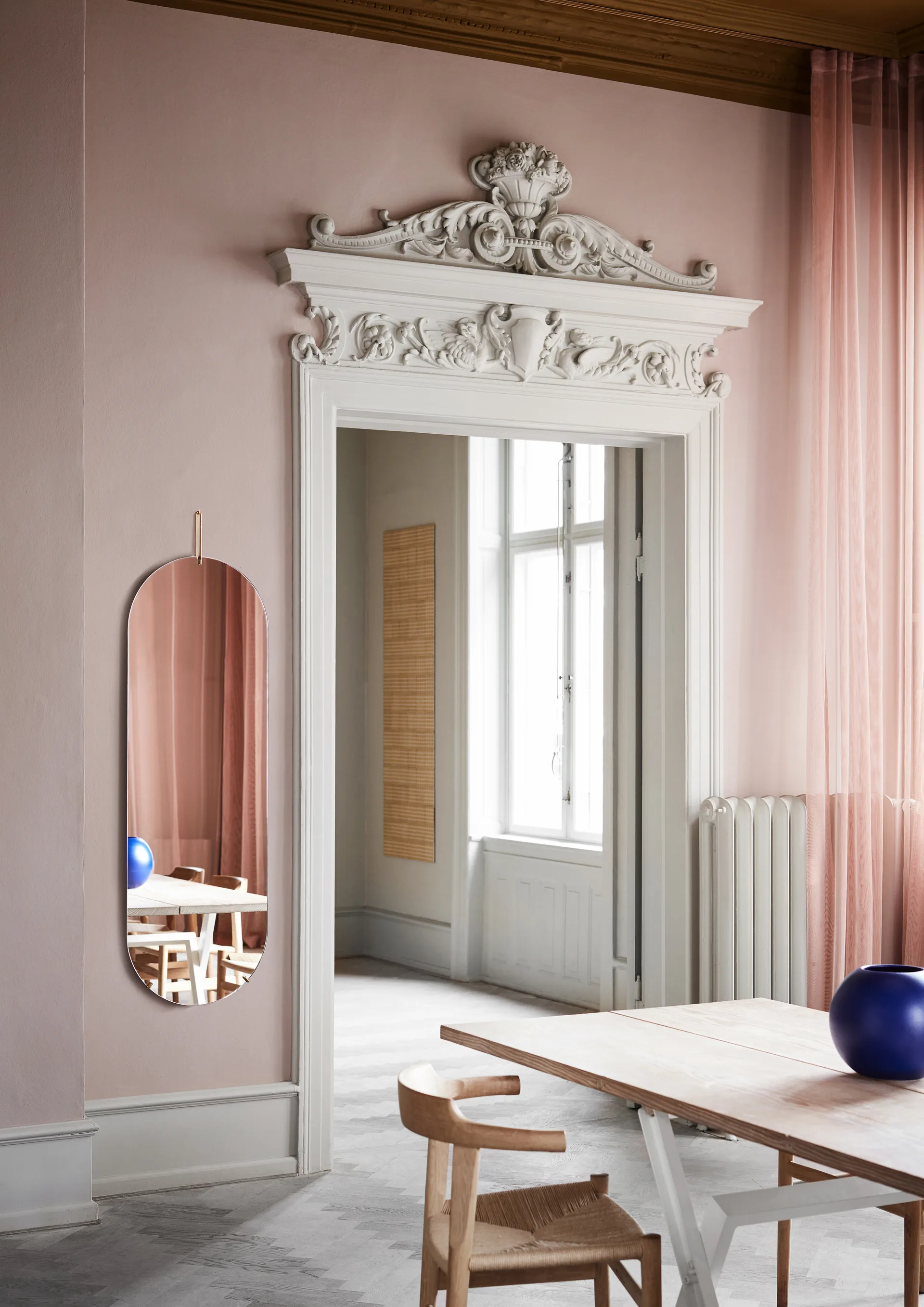 Wandspiegel 40,4x146,9 cm, Brass MOEBE