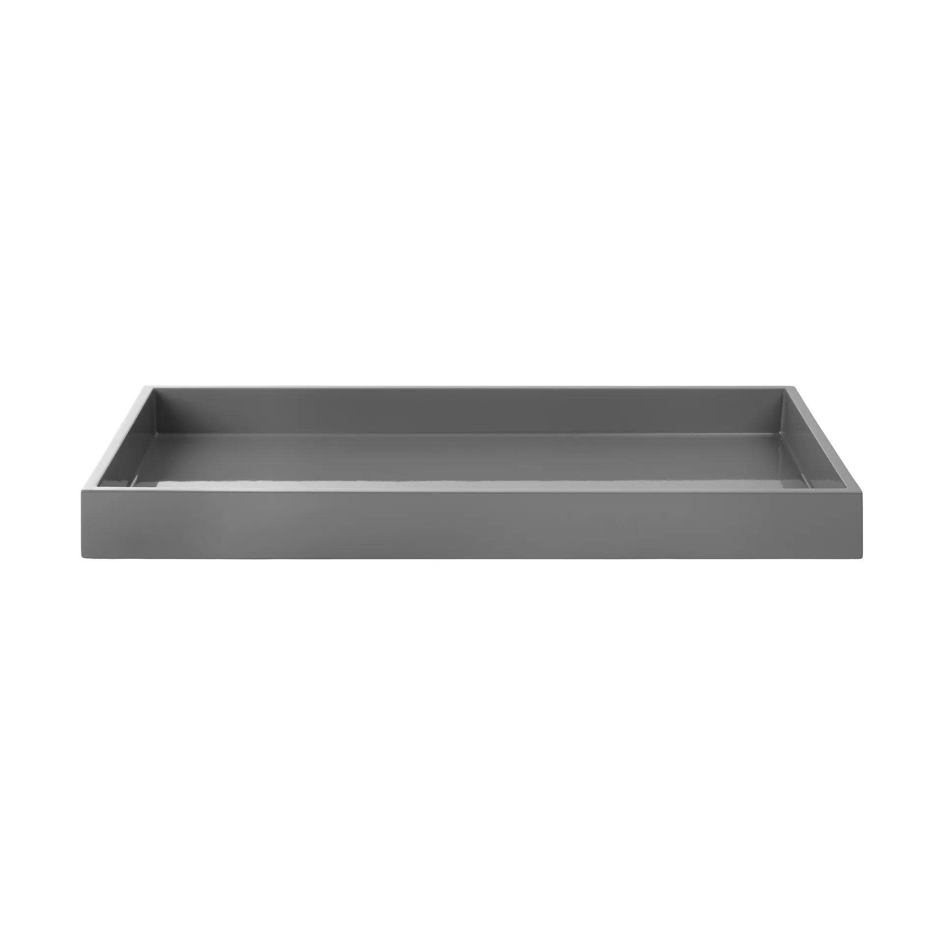 Lux gelakt decoratief dienblad 38x19x3,5 cm, Antracit Mojoo