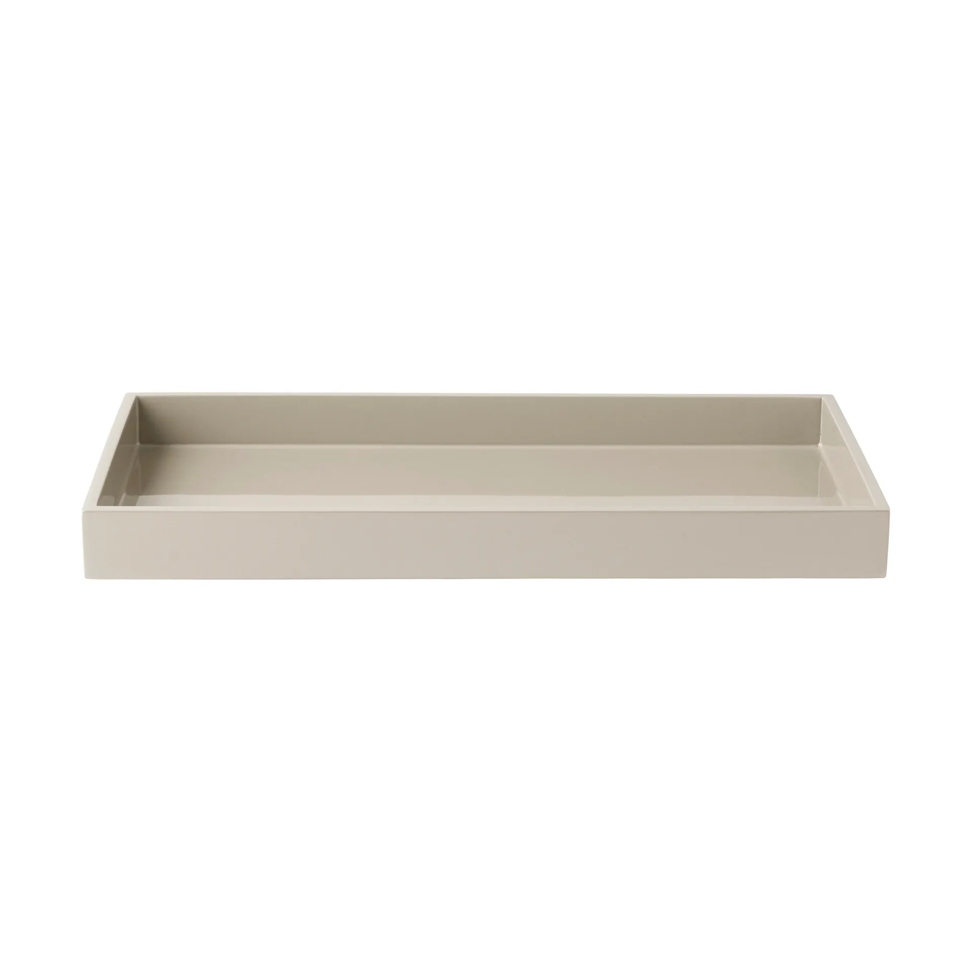 Lux gelakt decoratief dienblad 38x19x3,5 cm, Latte Mojoo