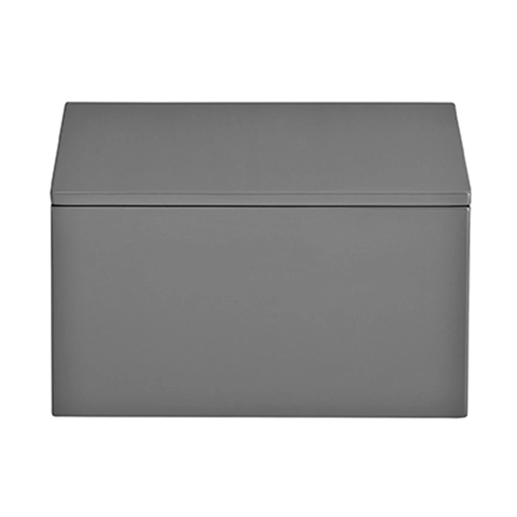 Lux gelakte opbergdoos 19x19x10,5 cm, Antracit Mojoo