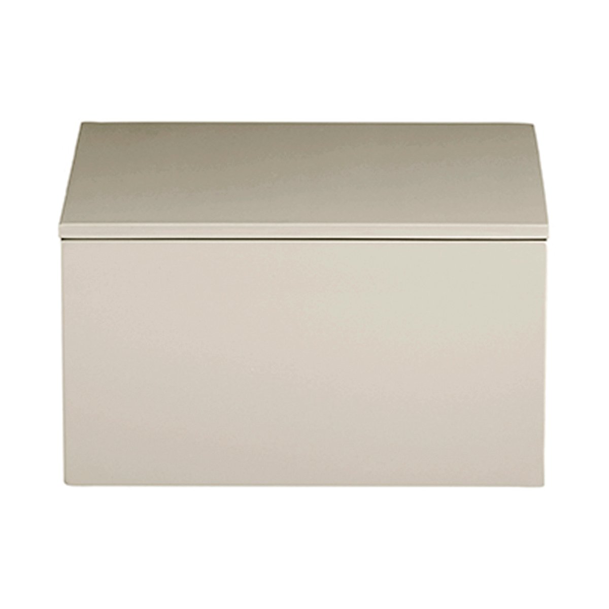 Mojoo Lux gelakte opbergdoos 19x19x10,5 cm Latte | Scandinavisch Interieur | Dozen & boxen | Grijs