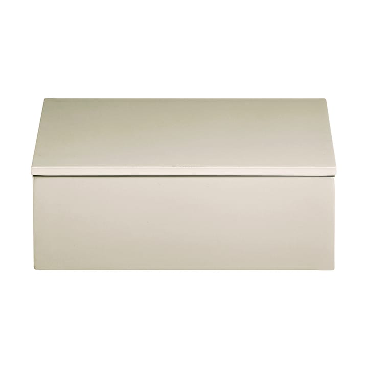 Lux gelakte opbergdoos 19x19x7 cm - Latte - Mojoo