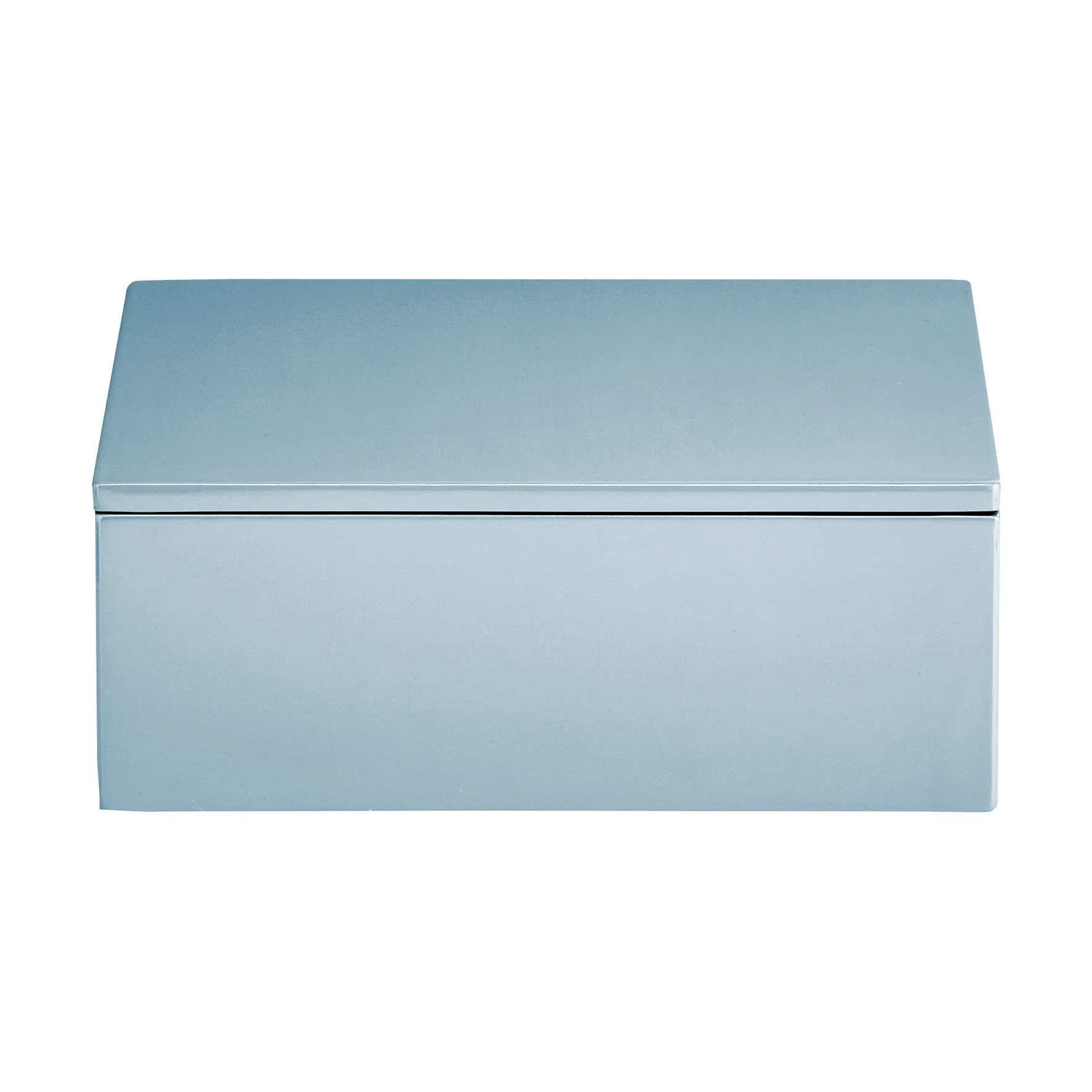 Lux gelakte opbergdoos 19x19x7 cm, Powder blue Mojoo