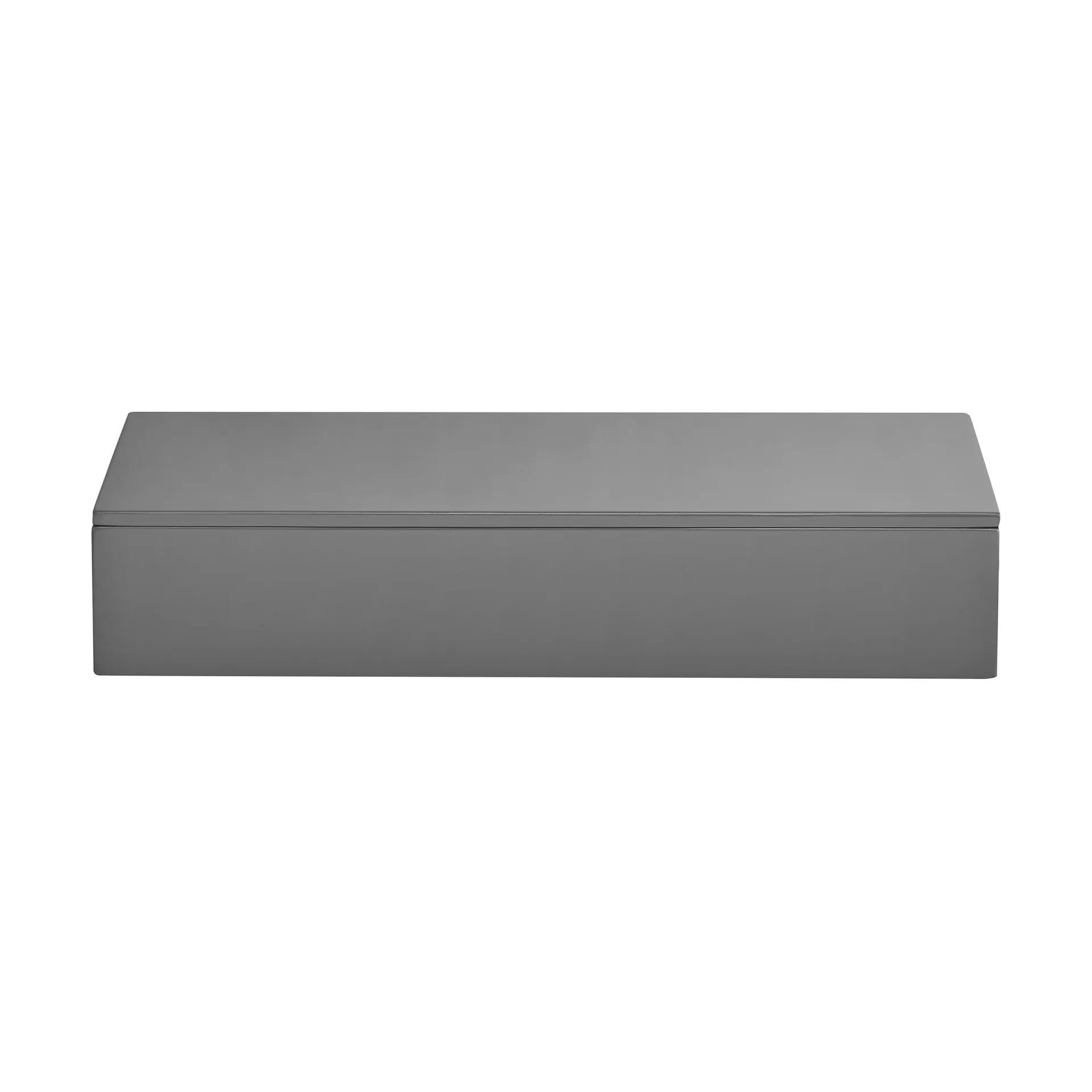 Lux gelakte opbergdoos 38x19x7 cm, Antracit Mojoo