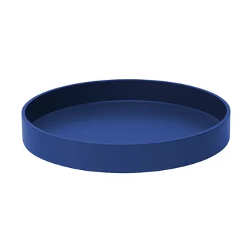 Matt gelakt decoratief dienblad Ø30x4 cm - Ultramarina - Mojoo