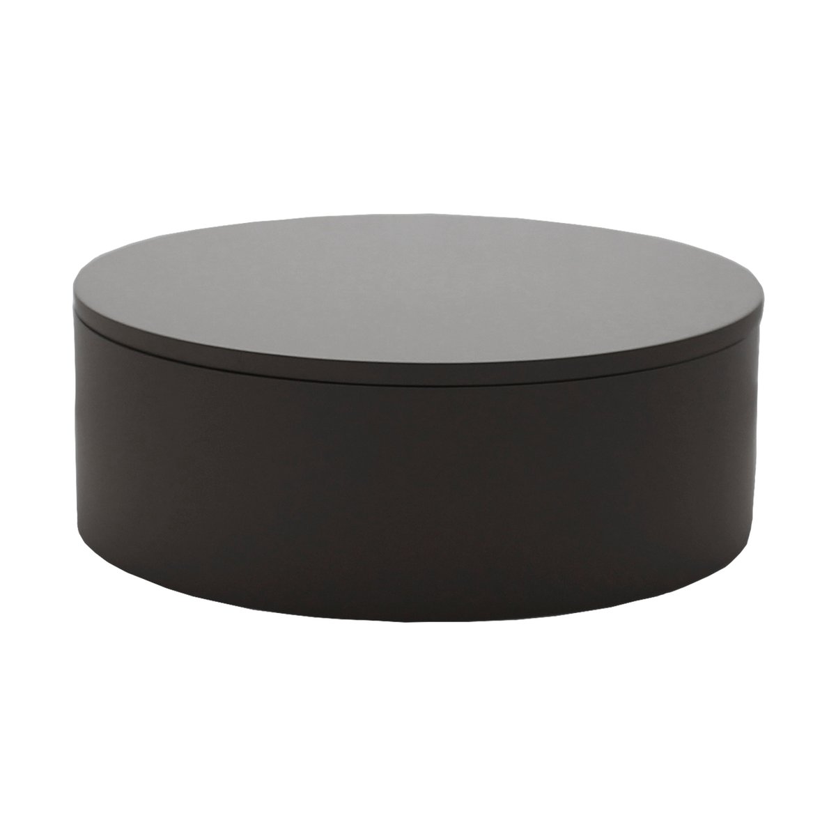 Mojoo Matt zwart gelakte opbergdoos o20x7 cm Black | Scandinavisch Interieur | Dozen & boxen | Zwart