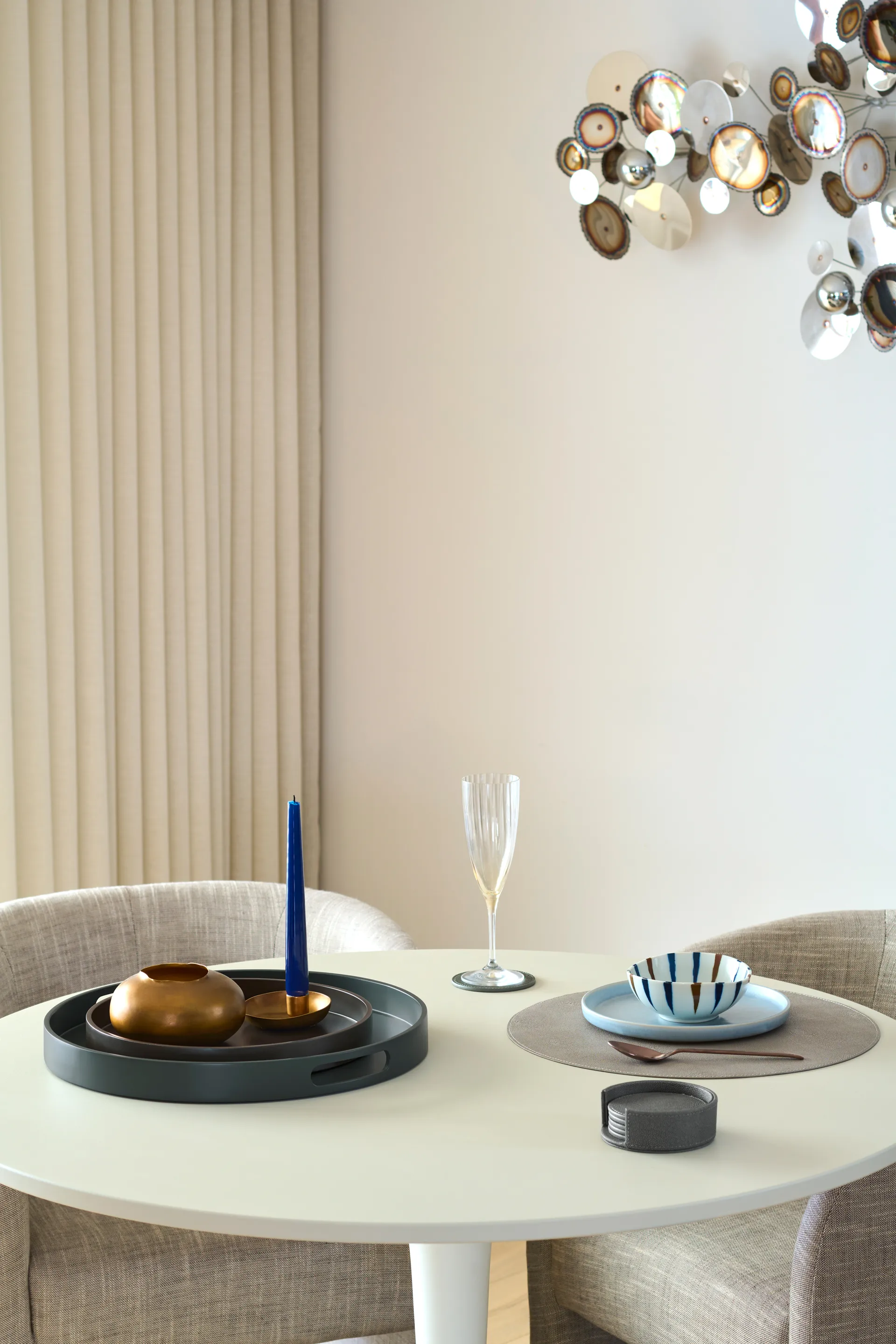 Sting glasonderzetters Ø12 cm 6-pack, Antracit Mojoo