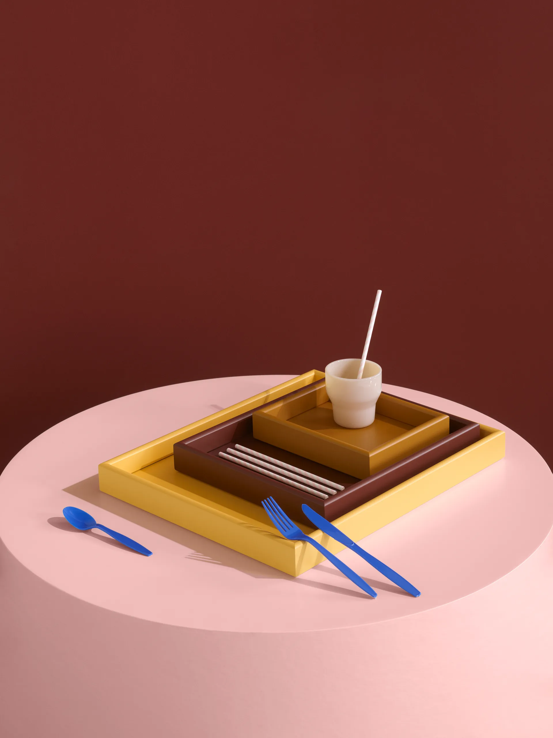 Arrange dienblad small 17,3x21,4 cm, Amber Montana