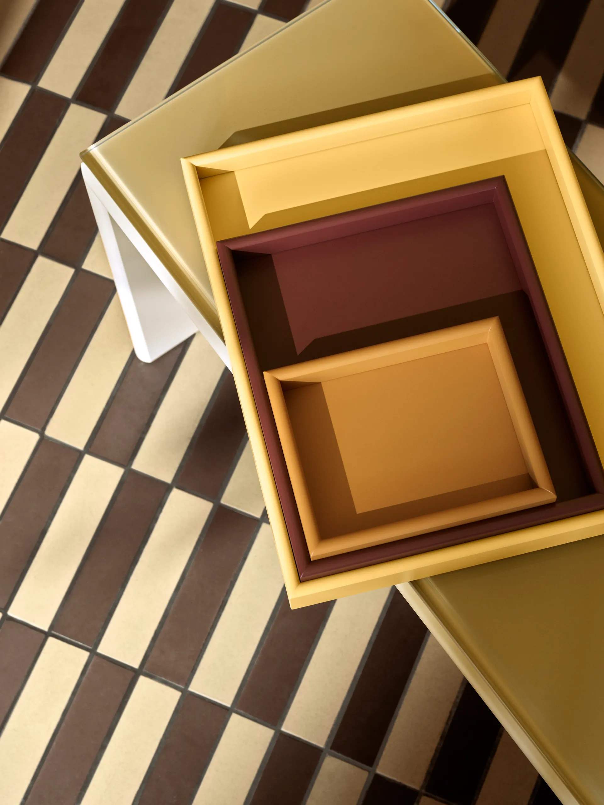 Arrange dienblad small 17,3x21,4 cm, Amber Montana