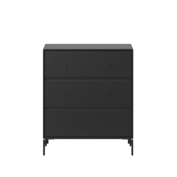 Carry ladekast - black 05, zwartgelakte poten - Montana