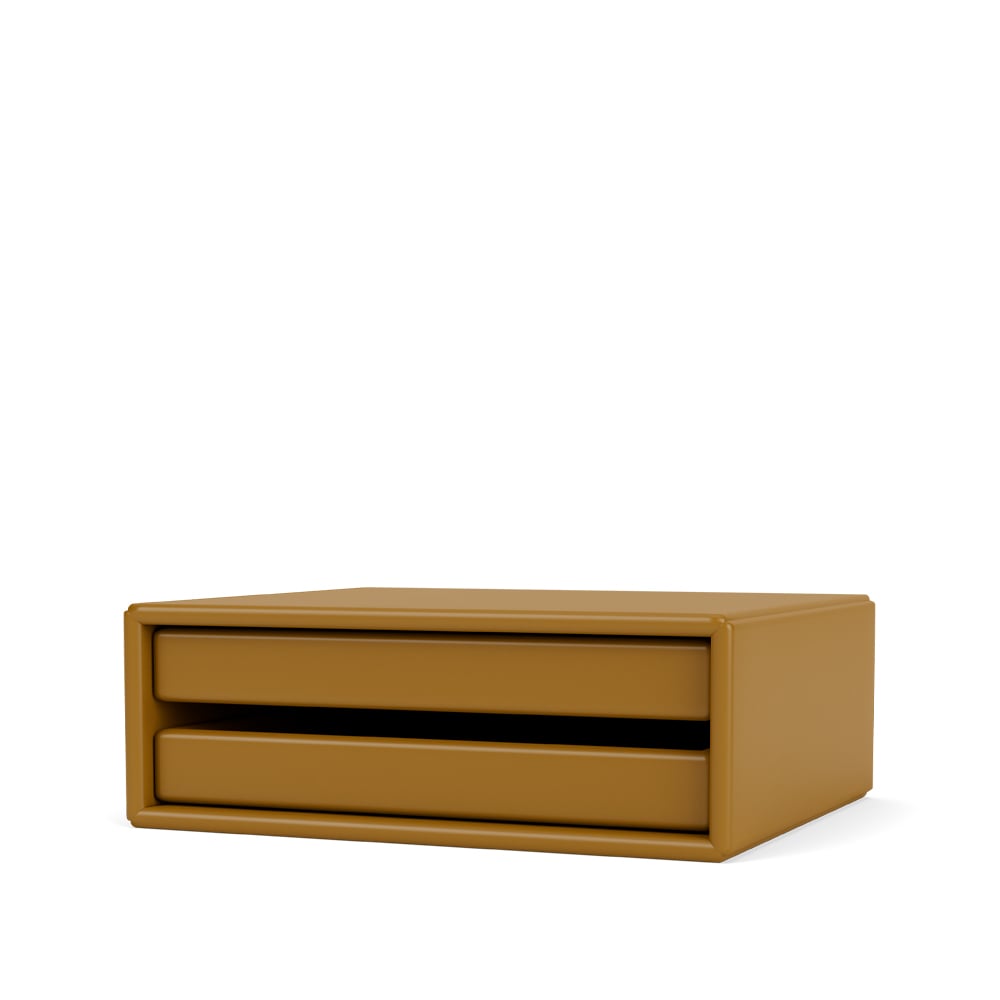 Montana CLASSIFY organizer 30x35,4 cm amber 142 | Scandinavisch Interieur | Opbergmanden | Geel