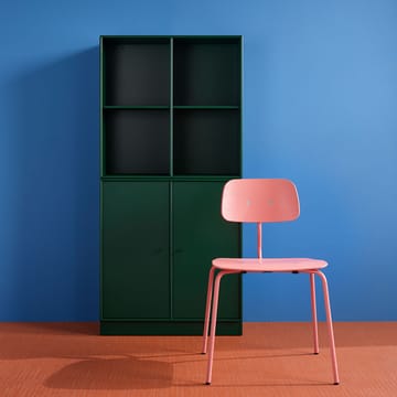 Kevi 2060 stoel - azure gelakt onderstel gebeitst essenhout - Montana