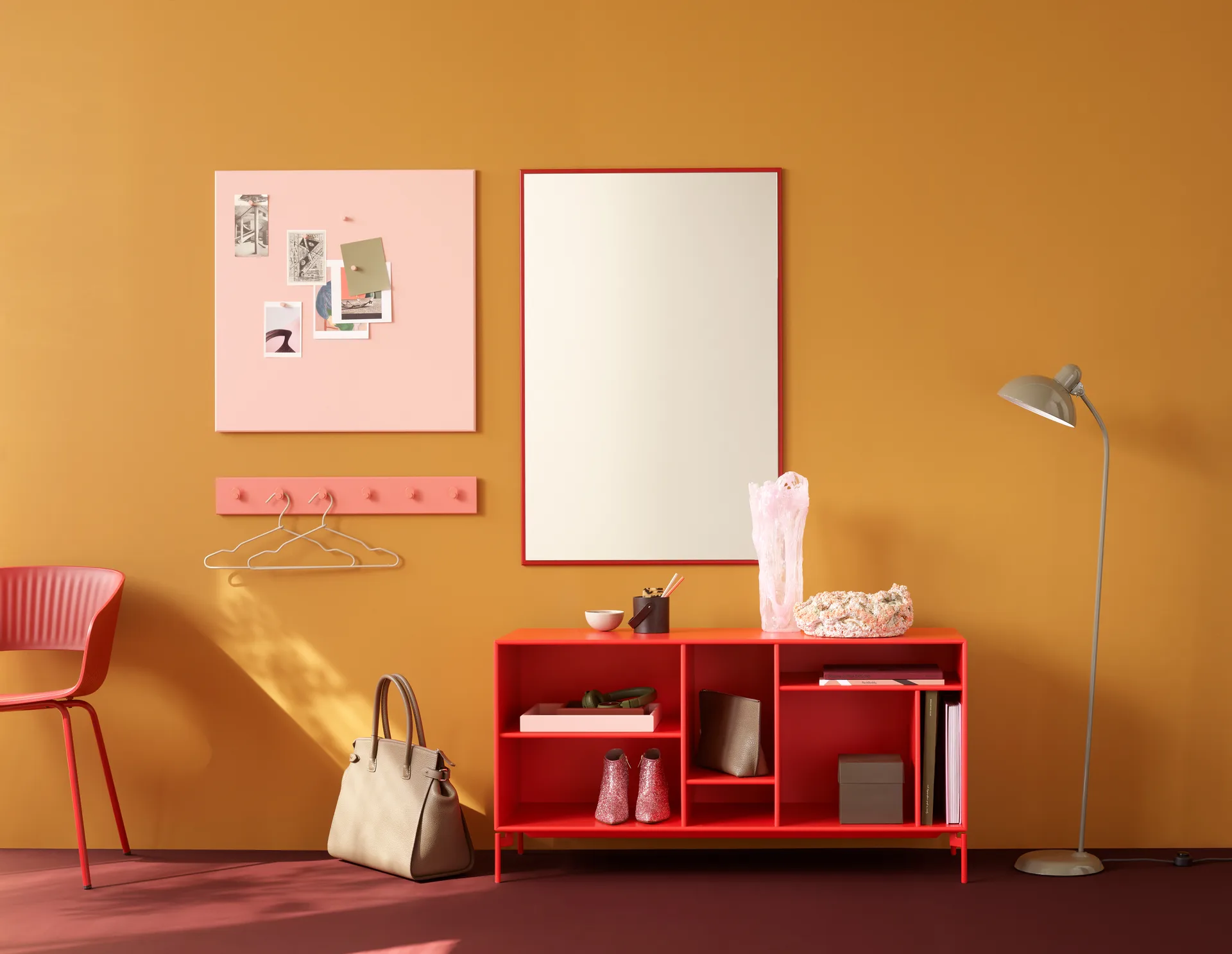 Montana noticeboard prikbord 69,6x69,6 cm, Ruby Montana