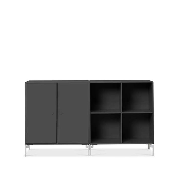 Pair sideboard - anthracite 04, verchroomde poten - Montana