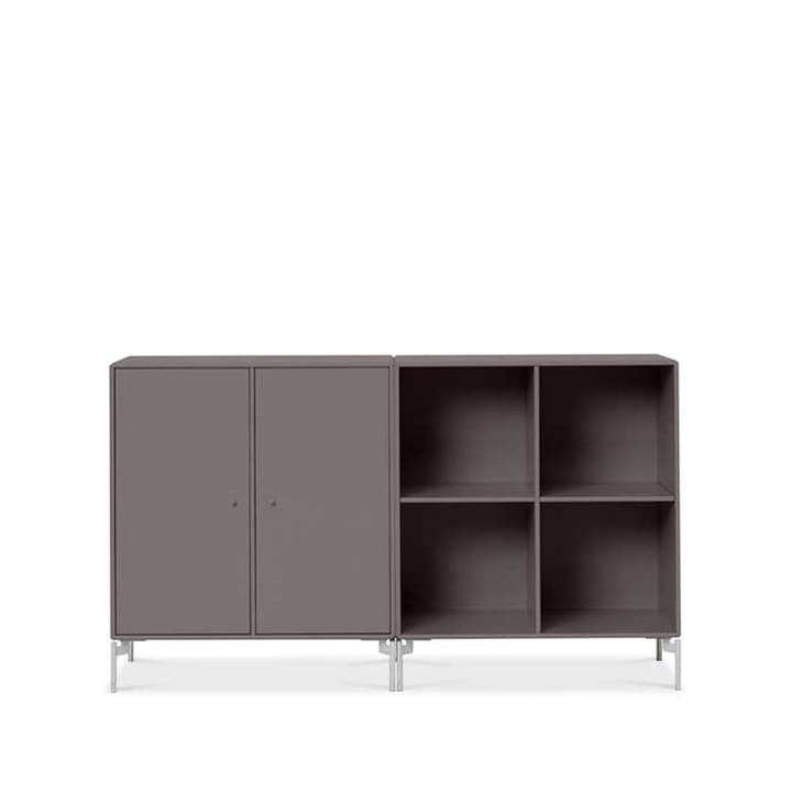 Pair sideboard - coffee 35, verchroomde poten - Montana