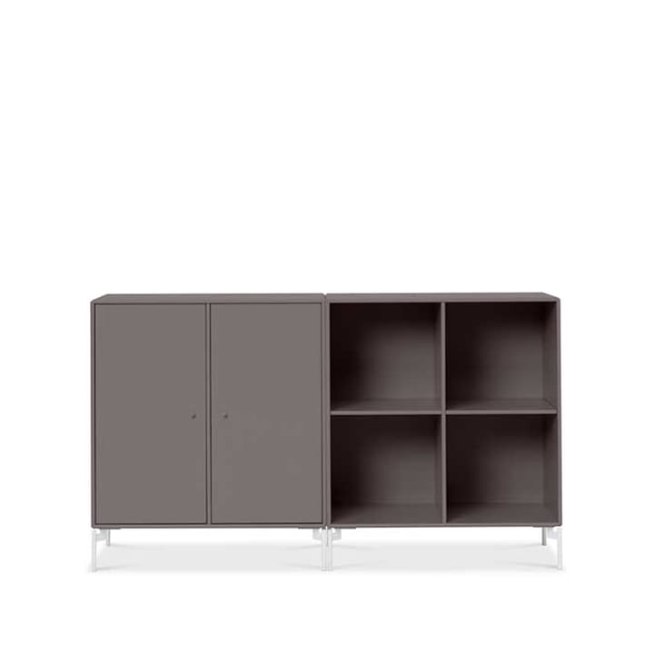 Pair sideboard - coffee 35, witgelakte poten - Montana