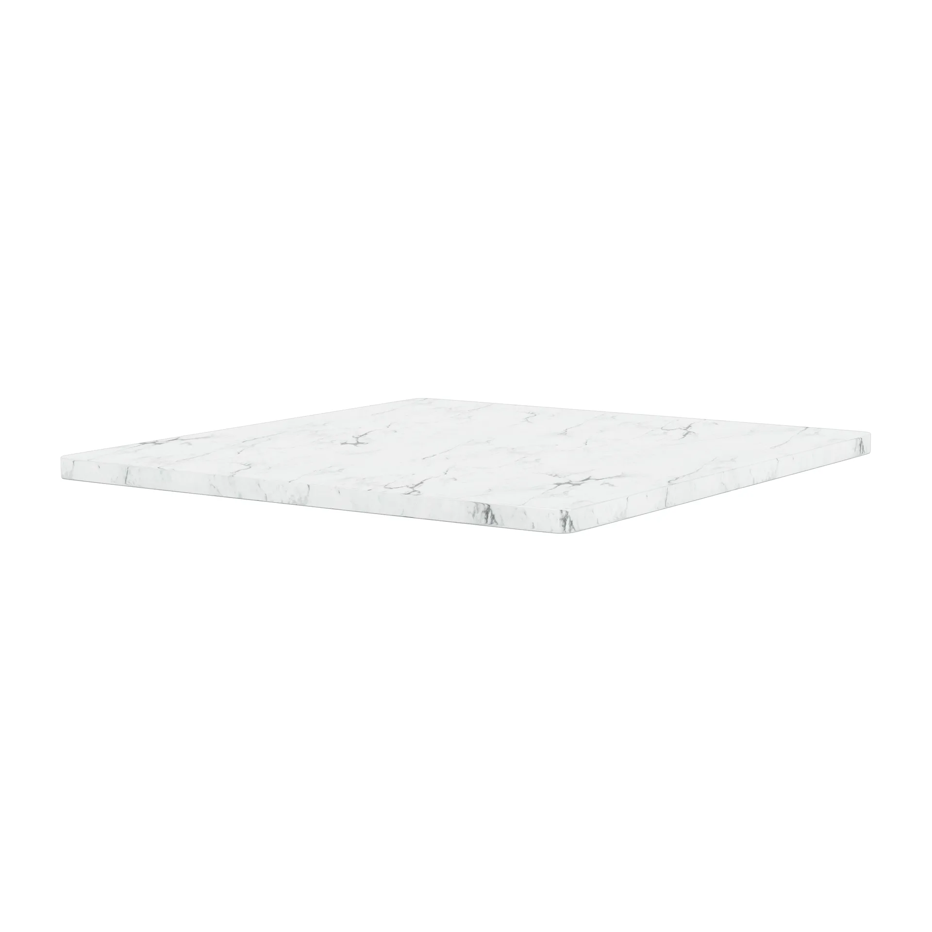 Panton Wire bovenblad 34,8x34,8 cm, White marble Montana