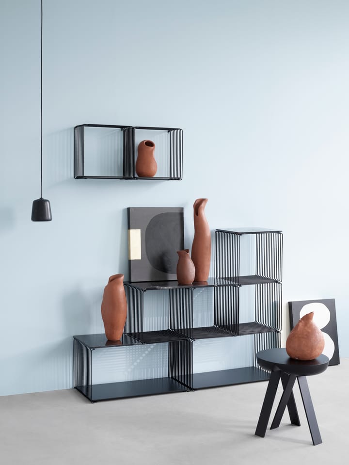Panton Wire Extended plank 70x34,8x34,8 cm, Black Montana