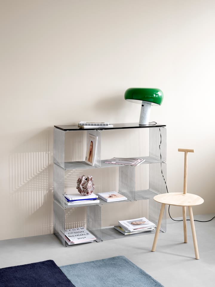 Panton Wire Extended plank 70x34,8x34,8 cm, Chrome Montana