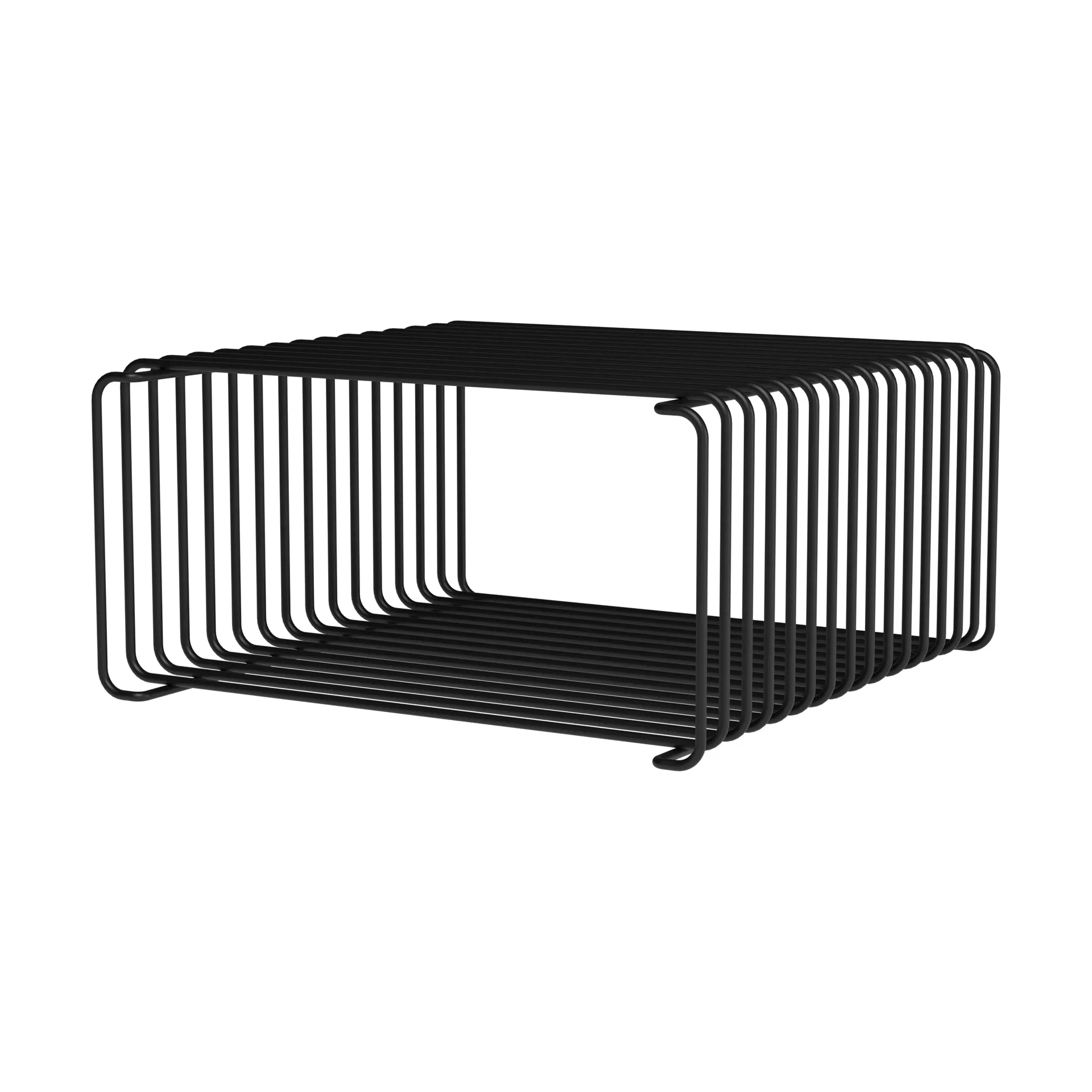 Panton Wire Half Height plank 34,8x17,2x34,8 cm, Black Montana