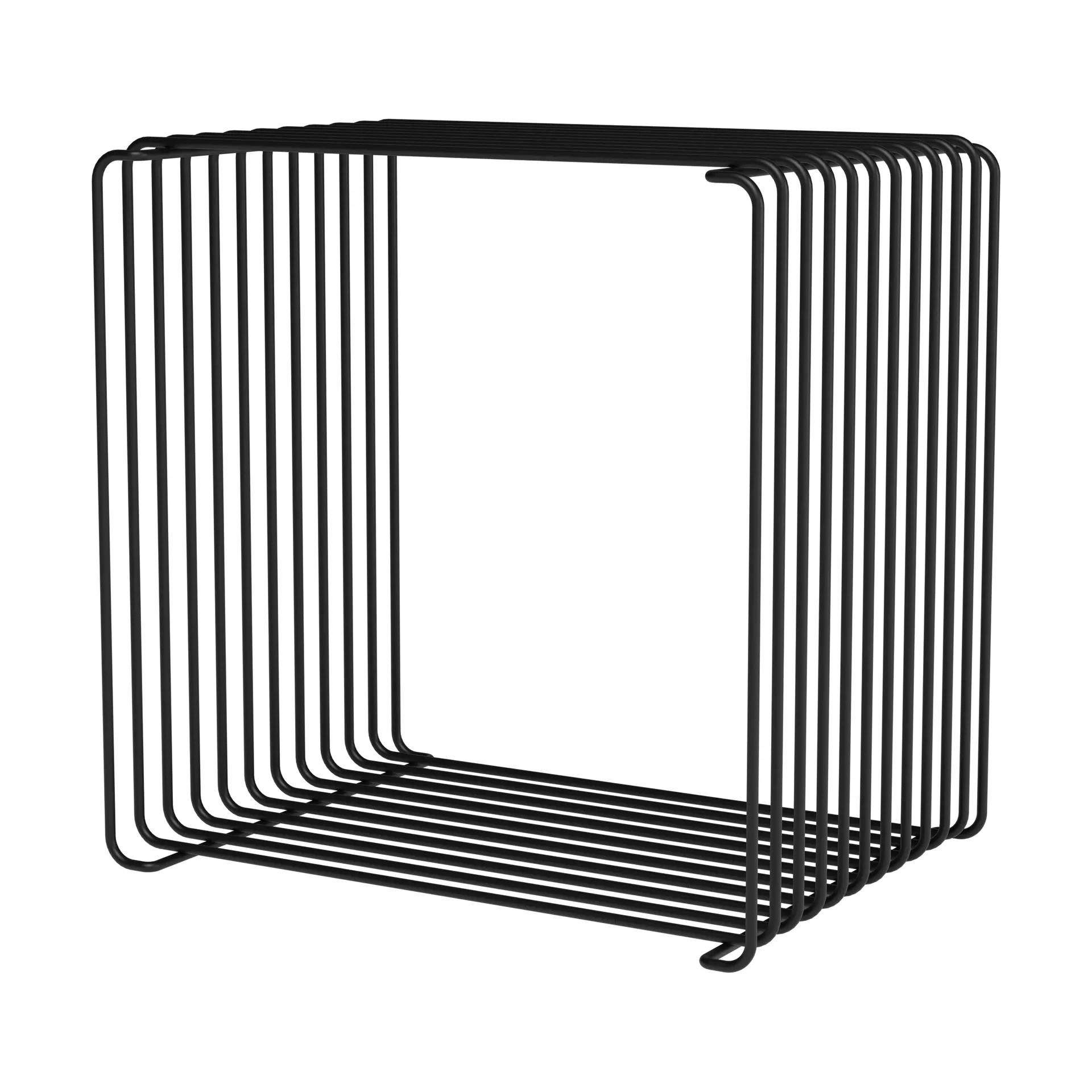 Panton Wire Single plank 34,8x34,8x25,7 cm, Black Montana