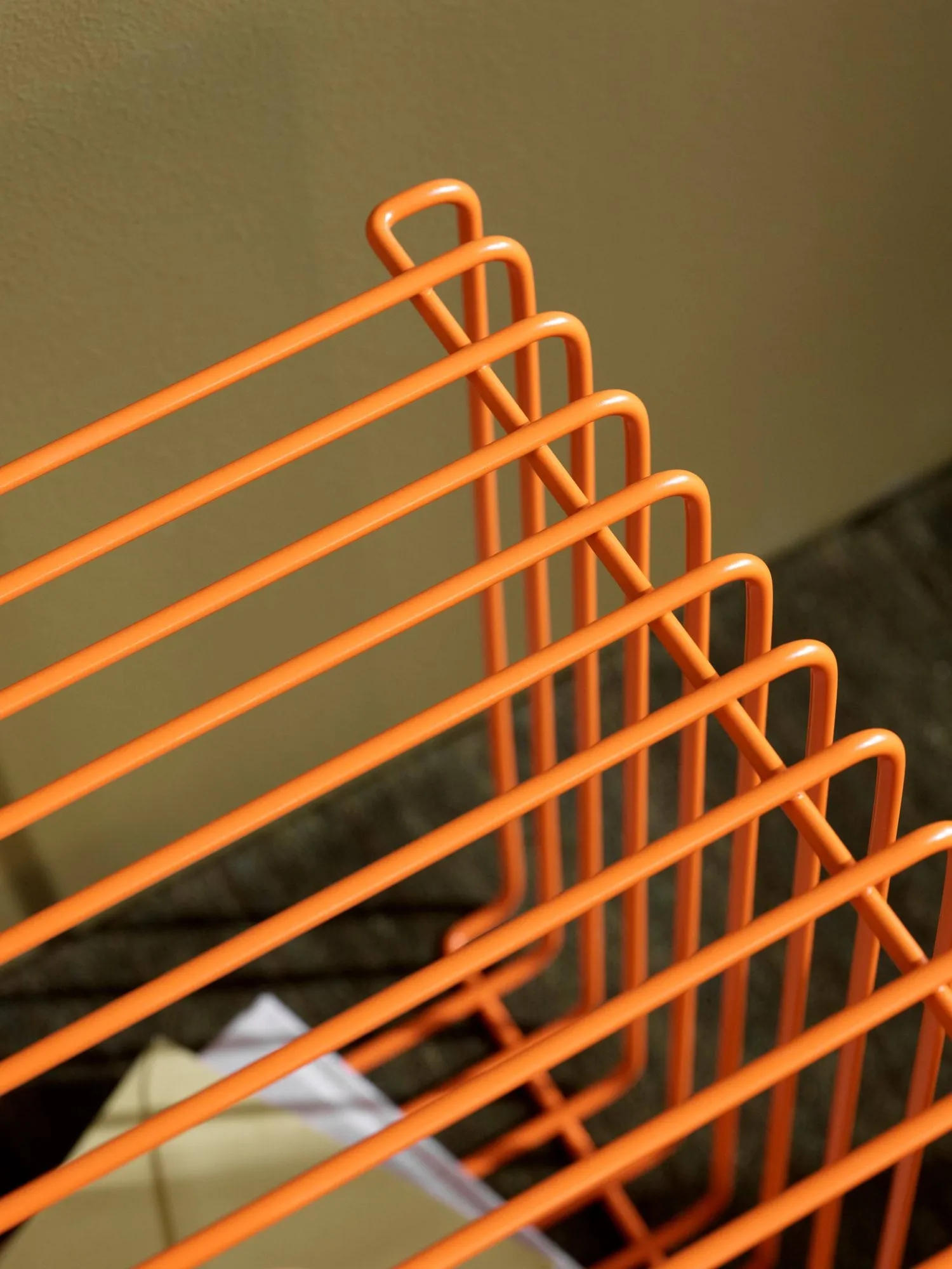 Panton Wire Single plank 34,8x34,8x34,8 cm, Tangerine Montana