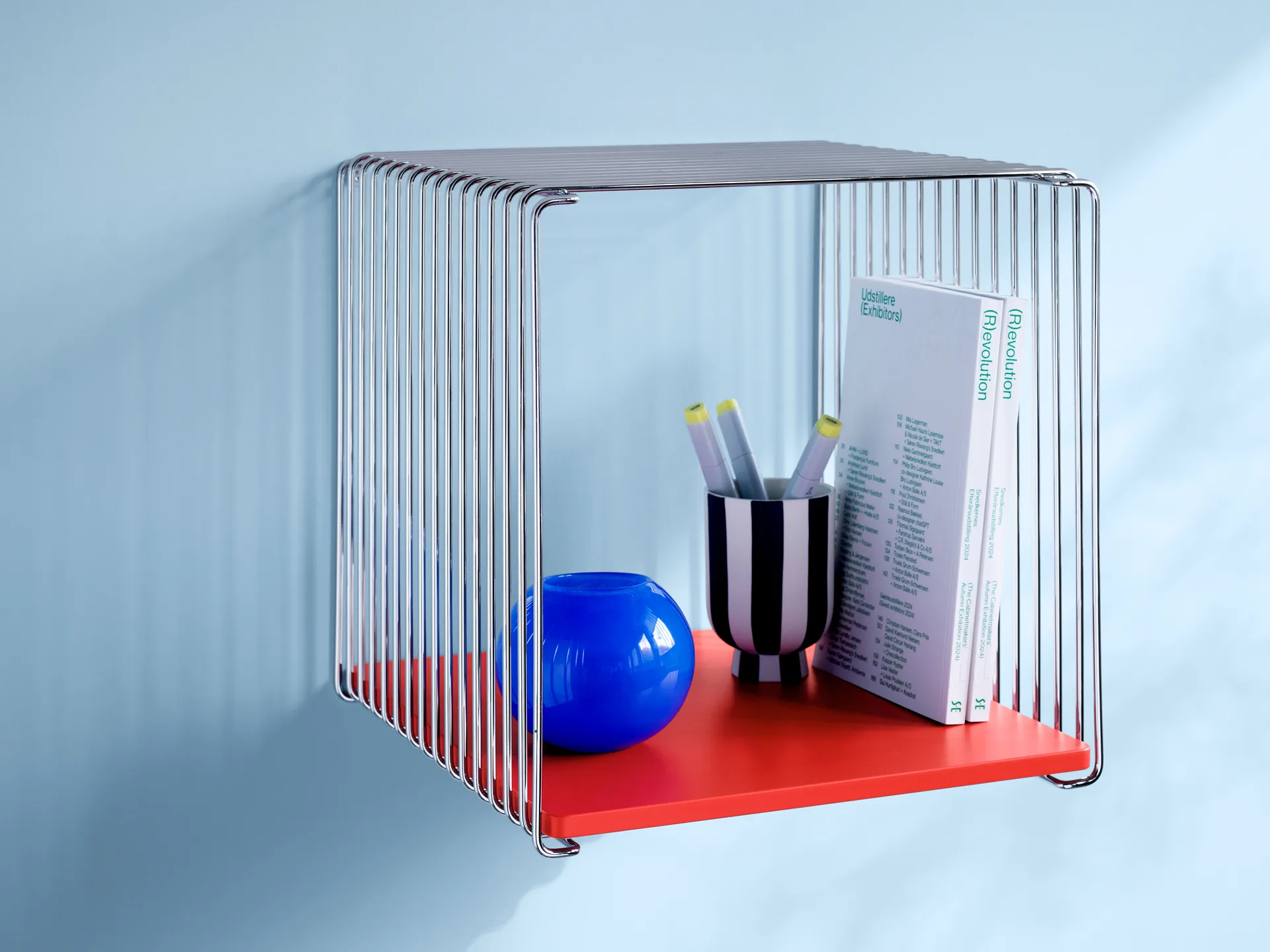 Panton Wire wandplank 33x34,8 cm, Glass Montana