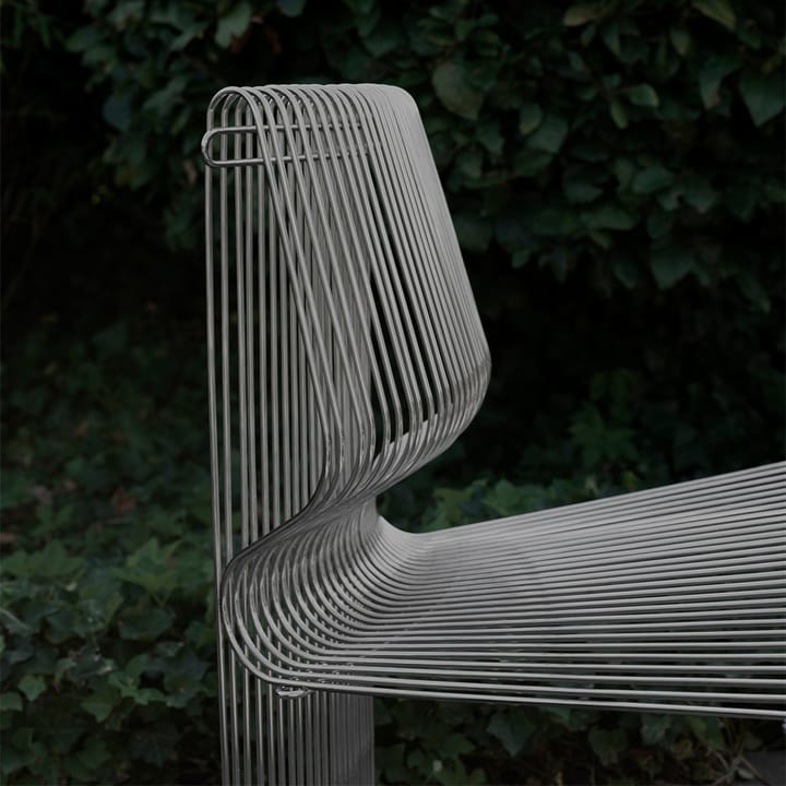 Pantonova modulaire bank, stainless steel, concave Montana
