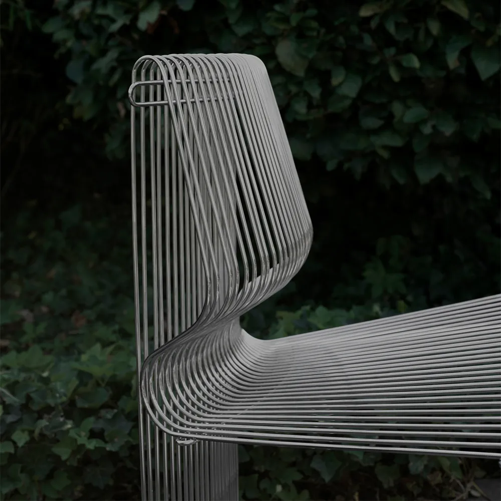 Pantonova modulaire bank, stainless steel, linear Montana