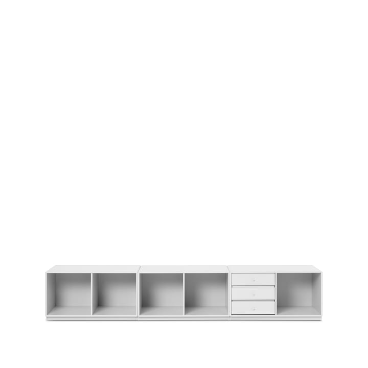 Rest plankmodule - new white 101 sokkel, 3 lades - Montana