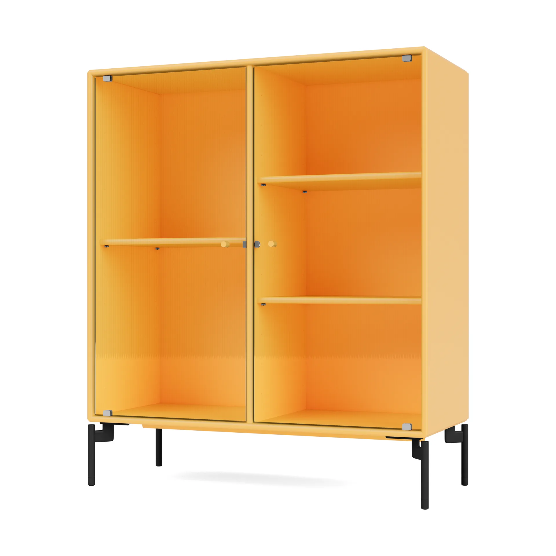 Ripple II vitrinekast 69,6x82,2x30 cm, Acaciapoten black Montana