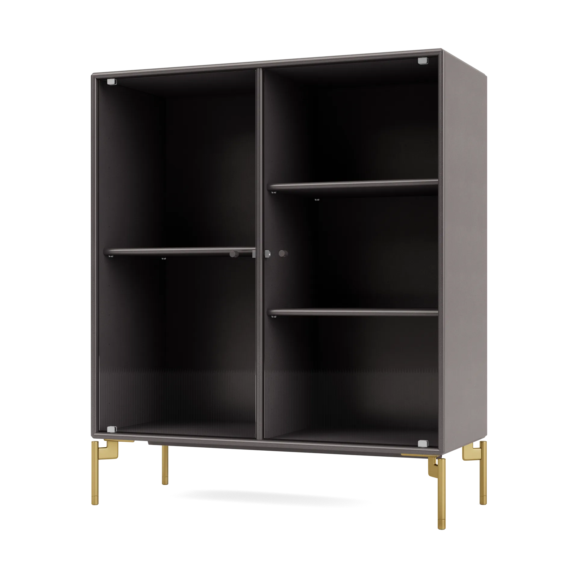 Ripple II vitrinekast 69,6x82,2x30 cm, Coffeepoten brass Montana