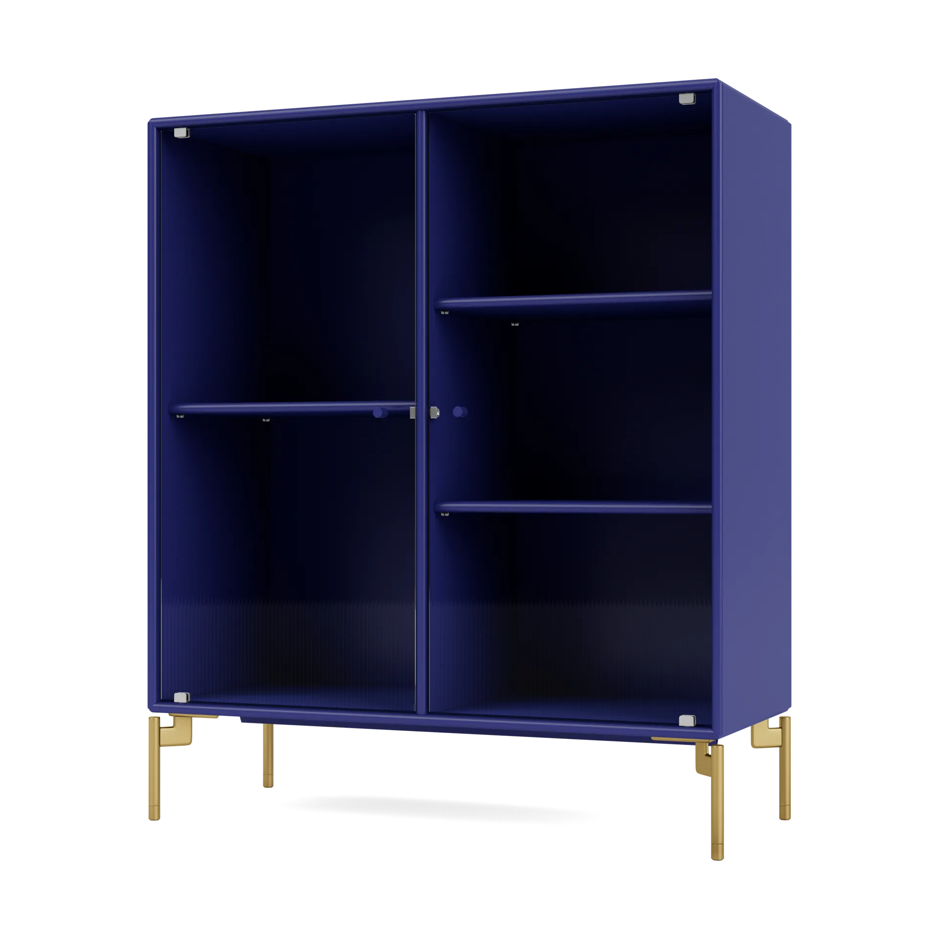 Ripple II vitrinekast 69,6x82,2x30 cm, Monarchpoten brass Montana