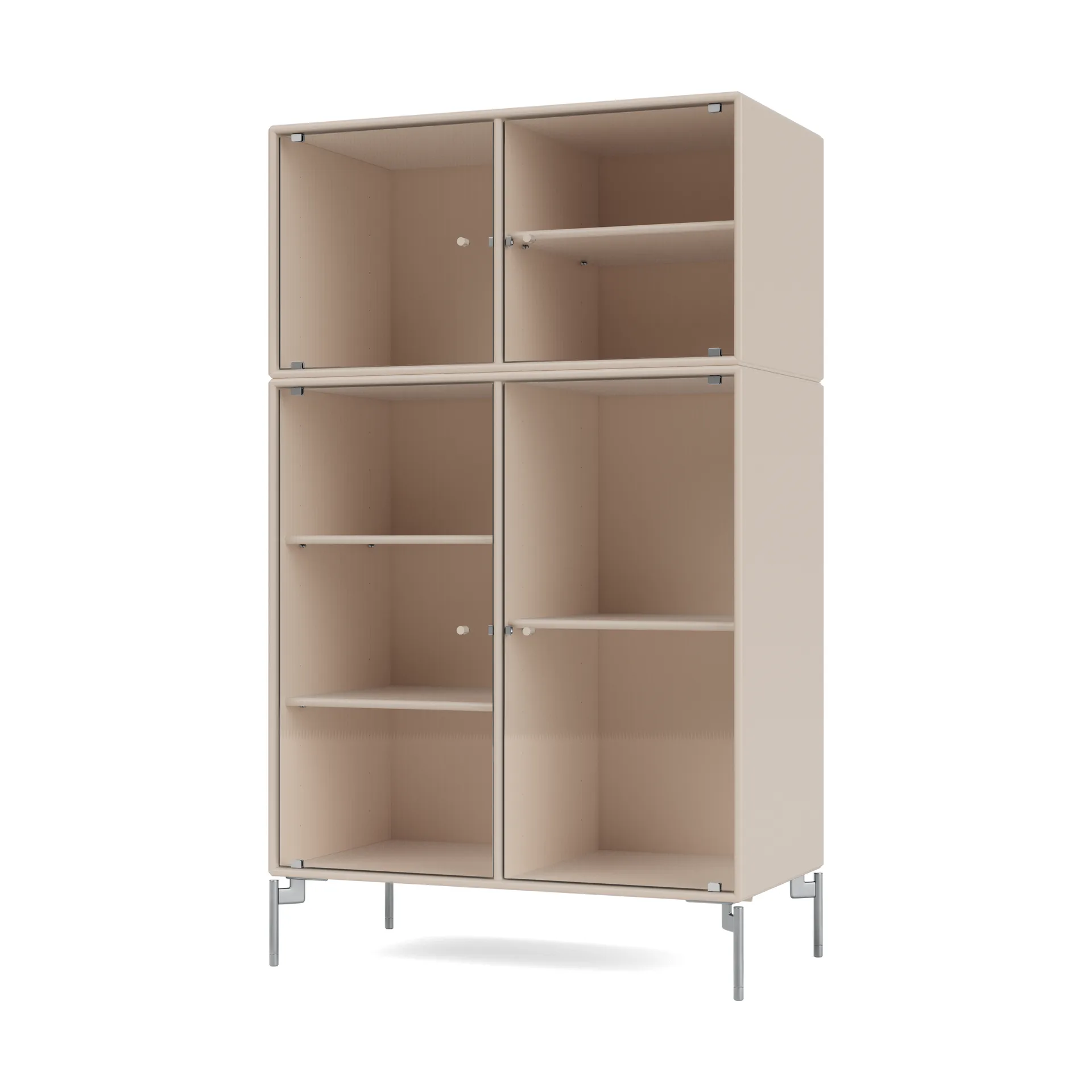 Ripple III vitrinekast 69,6x117,6x38 cm, Clay-Kromben MB126 Montana